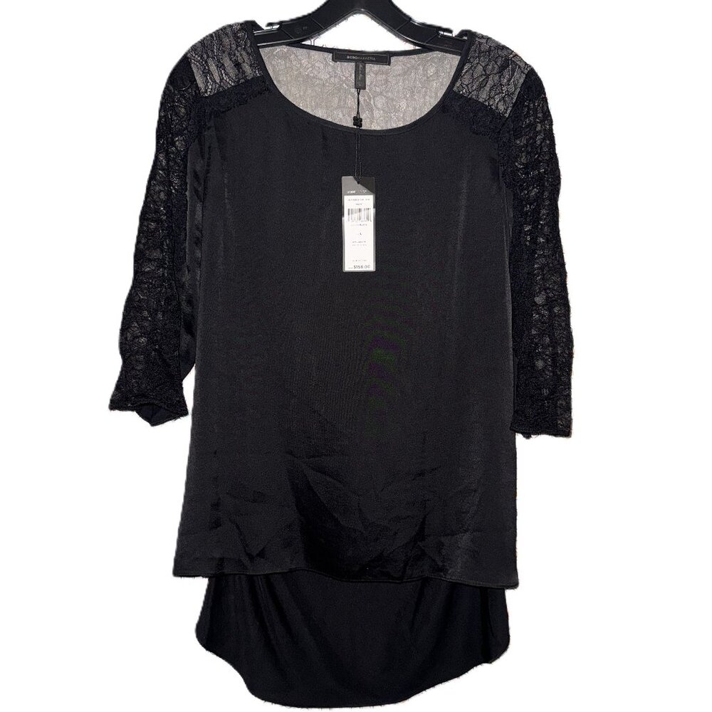 BCBGMAXAZRIA Lace Blouse (NWT)